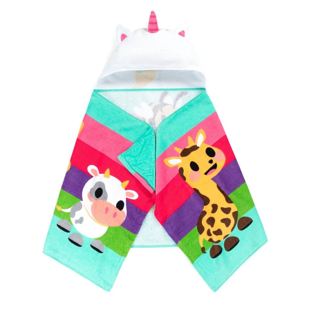 Adopt‎ Me Unicorn Hooded Towel Childrens 22x51 Inch Cotton